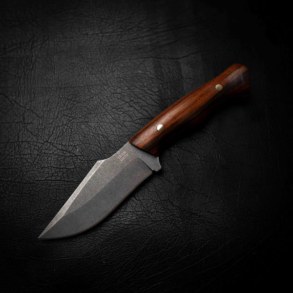 Wide Hunter — Cocobolo with Orange & Black G10