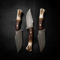 Wide Hunter — Ringed Gidgee, Yellow Dyed Birch & Deer Antler