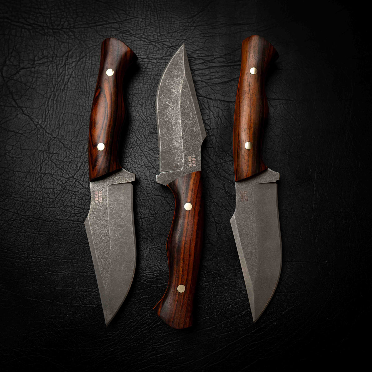 Wide Hunter — Cocobolo with Orange & Black G10