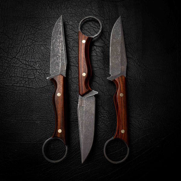 The Crow — Cocobolo with Orange & Black G10