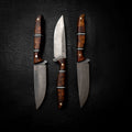 The Ringer — Amboyna Burl & Black and White G10