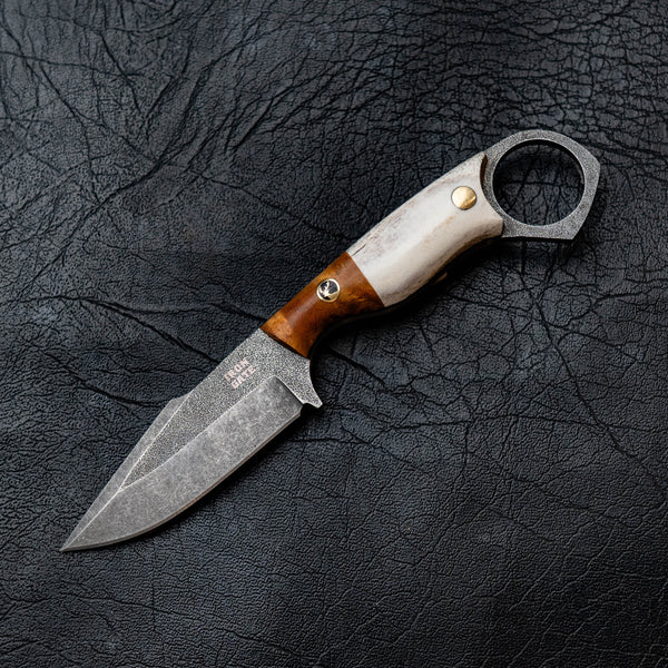 Mini Hunter — Curly Mango & Deer Antler with Deer Mosaic Pin
