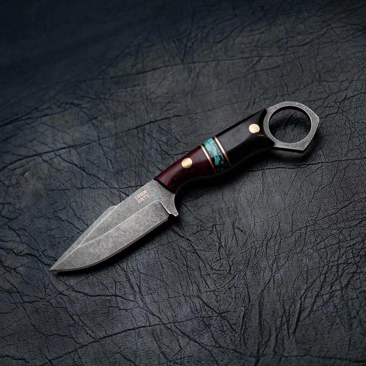 Mini Hunter — Purple Gidgee, Aqua TruStone & Buffalo Horn