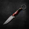 The Crow — Black & Red Dyed Curly Maple & Banksia