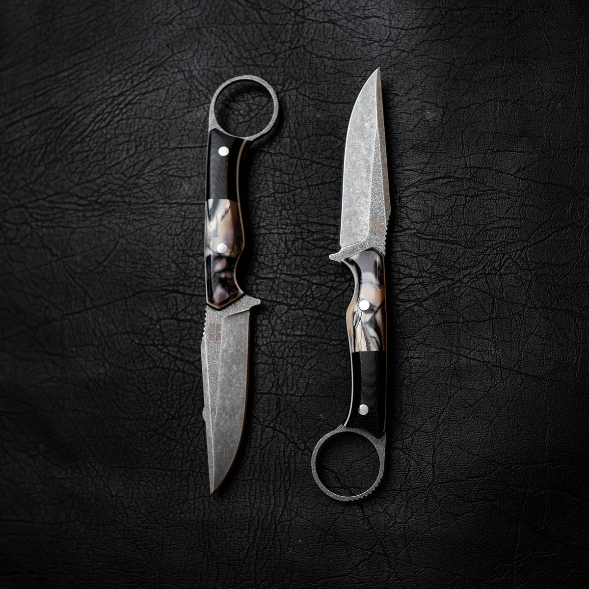The Crow — Mammoth Molar with Black & White G10