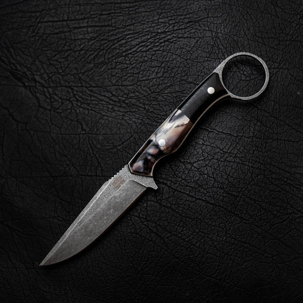 The Crow — Mammoth Molar with Black & White G10