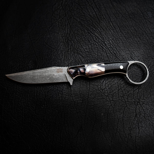 The Crow — Mammoth Molar with Black & White G10