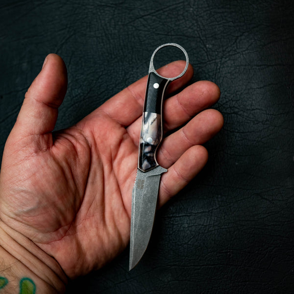 The Crow — Mammoth Molar with Black & White G10