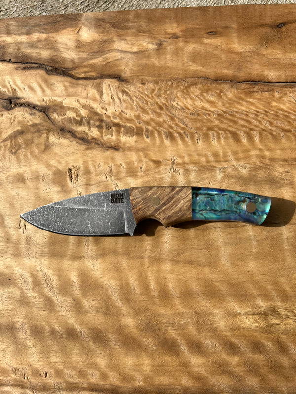 Stonewashed Skinner with Burl / Abalone