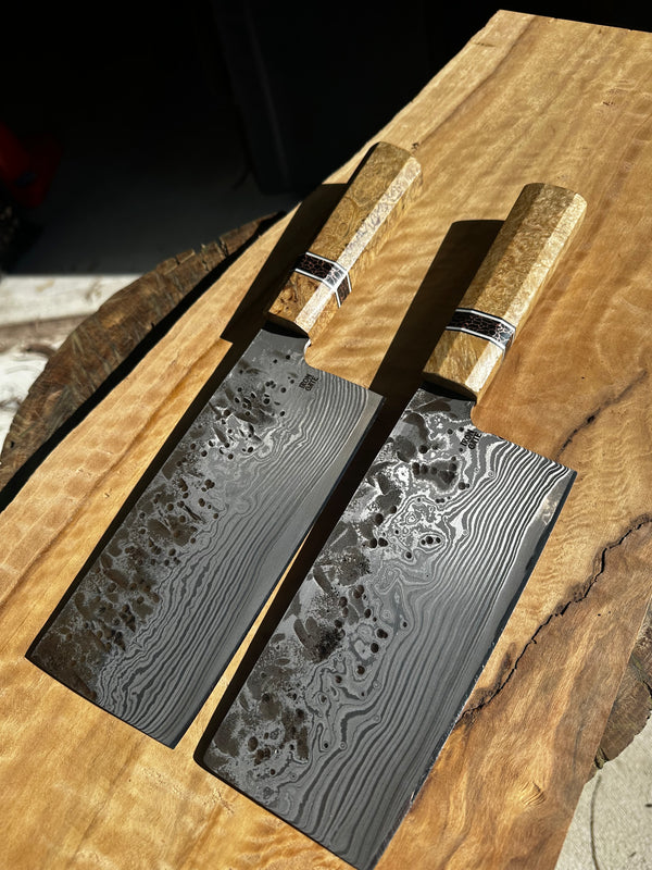Damascus Japanese Cleaver