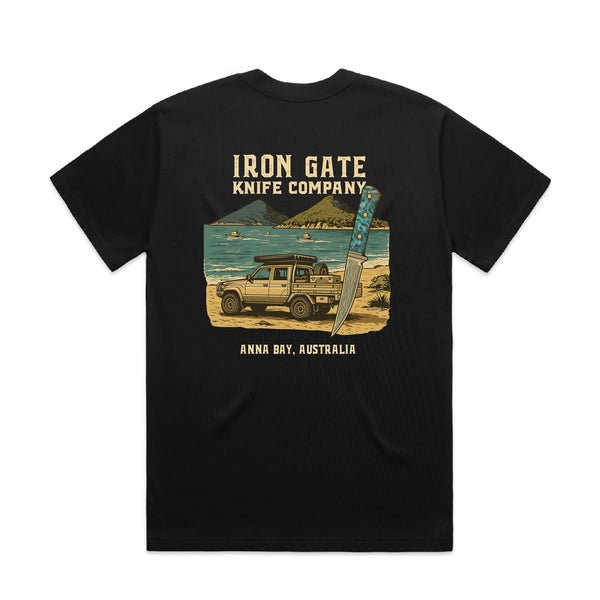 Heavy Tee – Black | Port Stephens Edition