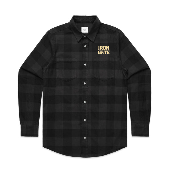 Checkered Work Shirt – Black/Coal