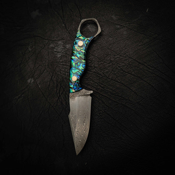 Mini Hunter — Damascus & Abalone
