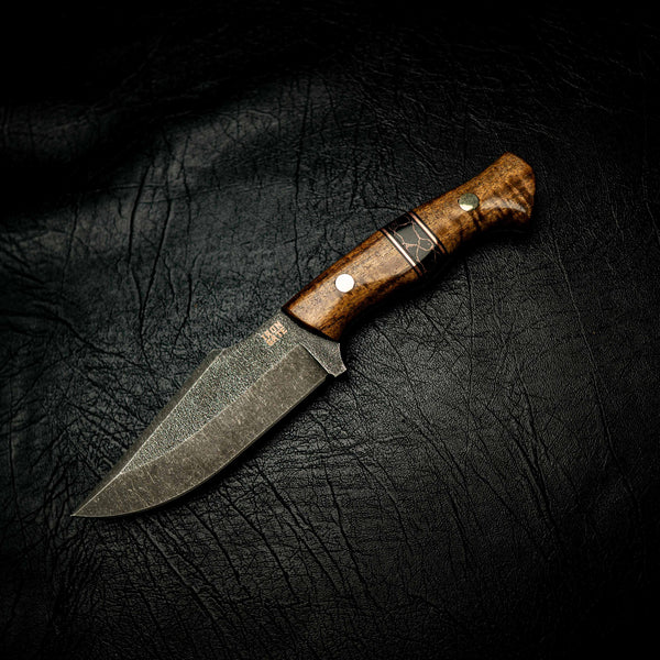 Hunter — Stabilised Acacia, TruStone & Copper Spacers — Iron Gate Knives | Handmade in Australia