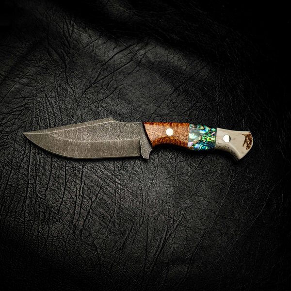Stonewashed Hunter - Antler, Abalone and Amboyna Burl