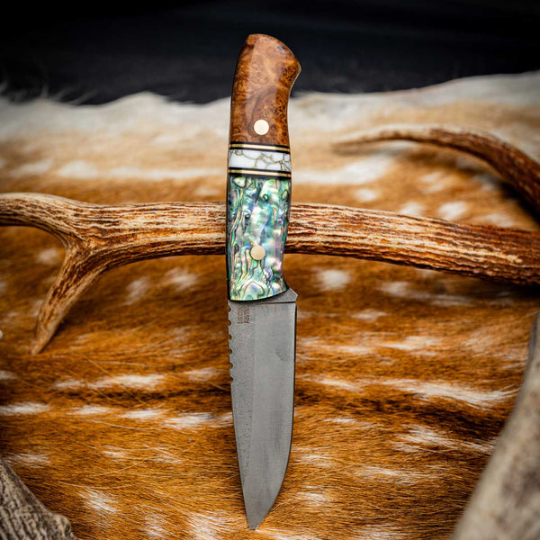 Bushcraft — York Gum Burl, TruStone & Abalone