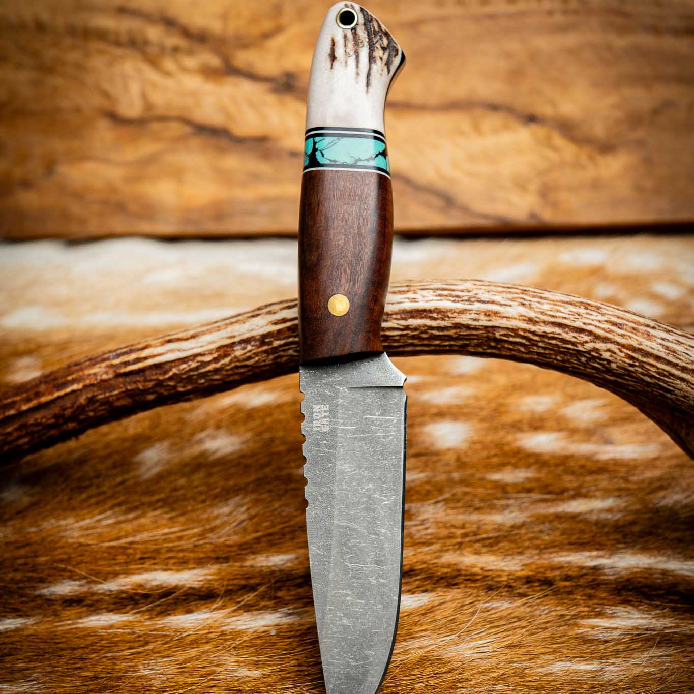 Bushcraft — Ringed Gidgee, TruStone & Deer Antler