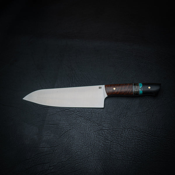 Santoku Knife – Ringed Gidgee, Dual Trustone & G10