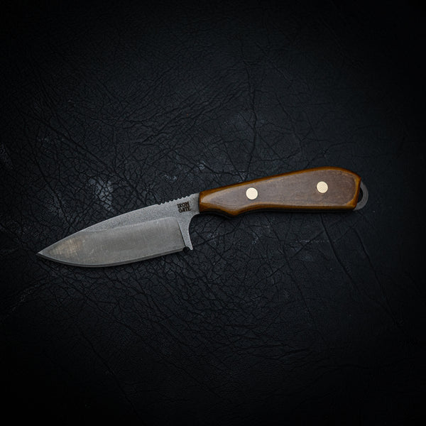 Ergo Skinner – N690 Steel | Vintage Richlite Handle