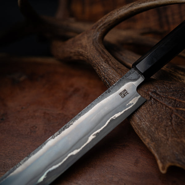 Tuna Sword – Hand-Forged San Mai | Black Buffalo Horn Handle