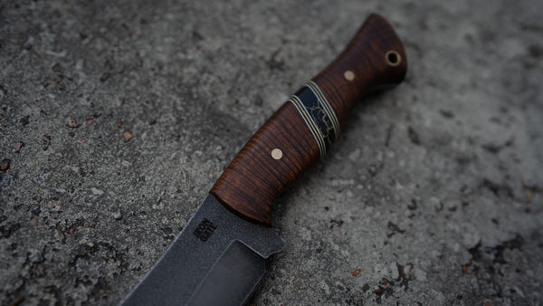 Stonewashed Bear Knife with Australian Western Myall Handle