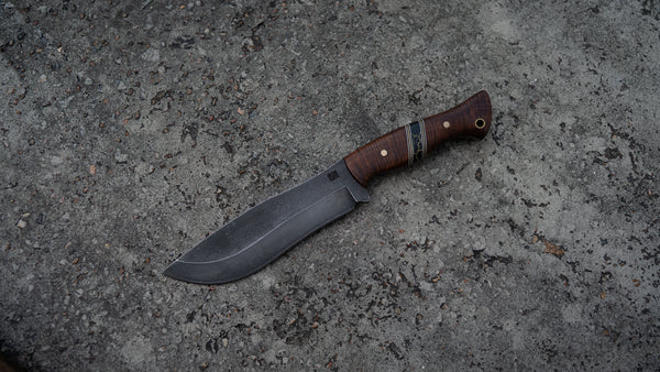 Stonewashed Bear Knife with Australian Western Myall Handle