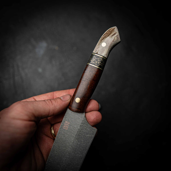 Pre-Order — Kitchen Set 3-Piece – Stonewashed N690 | Tasmanian Blackwood, TruStone & Fallow Deer Antler
