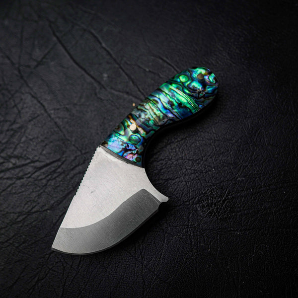 Drop Bear – 440C Stainless Steel, Full Abalone Shell Handle