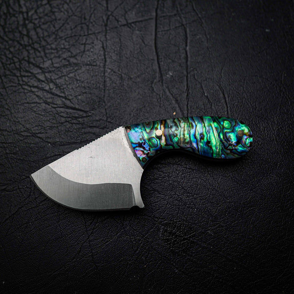 Drop Bear – 440C Stainless Steel, Full Abalone Shell Handle