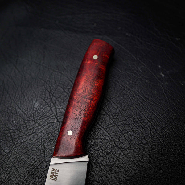 Skinner – Elmax Steel, Satin Finish, Stabilised River Redgum