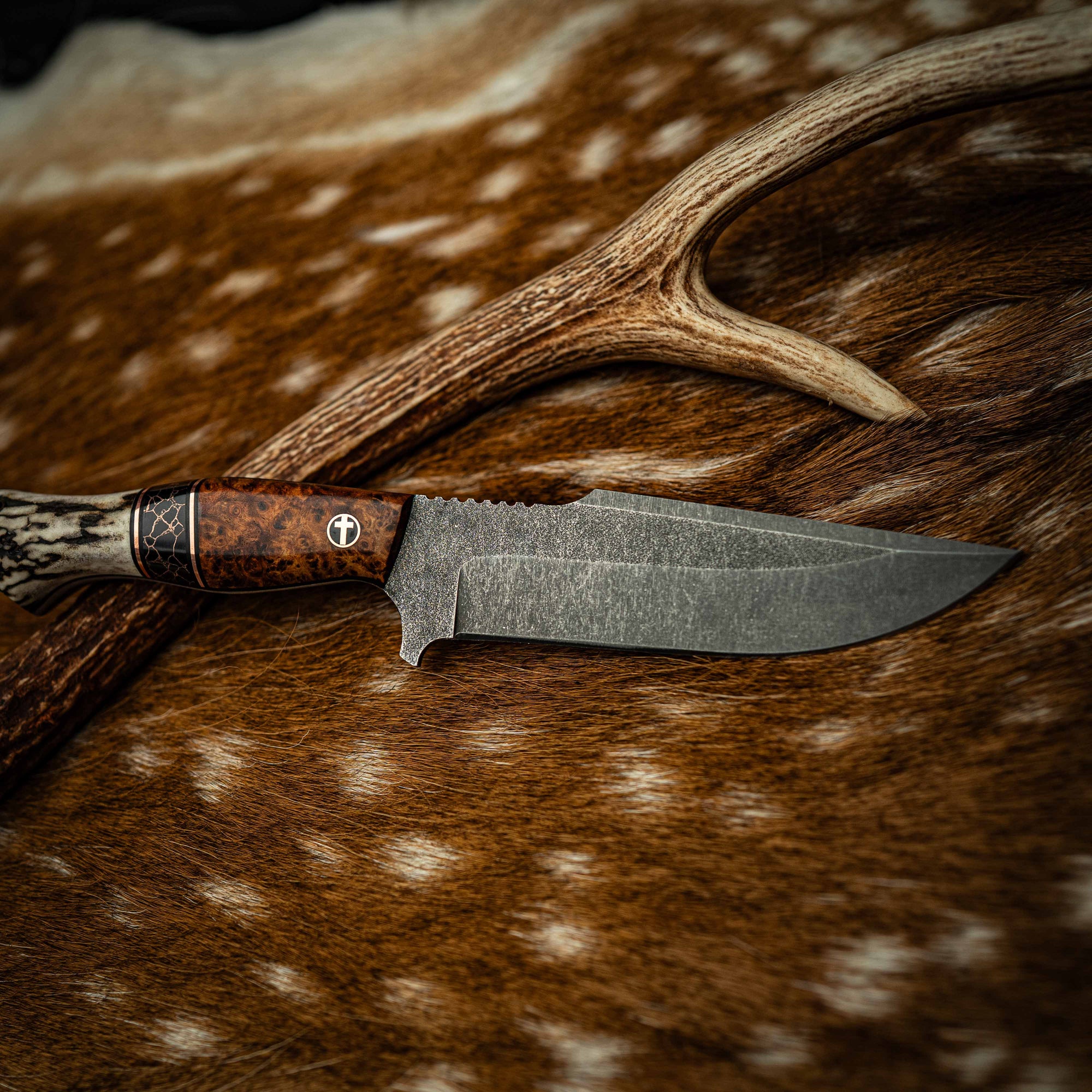 Pre-Order — Stonewashed Hunter — Iron Sharpens Iron — View 13 | Iron Gate Knives