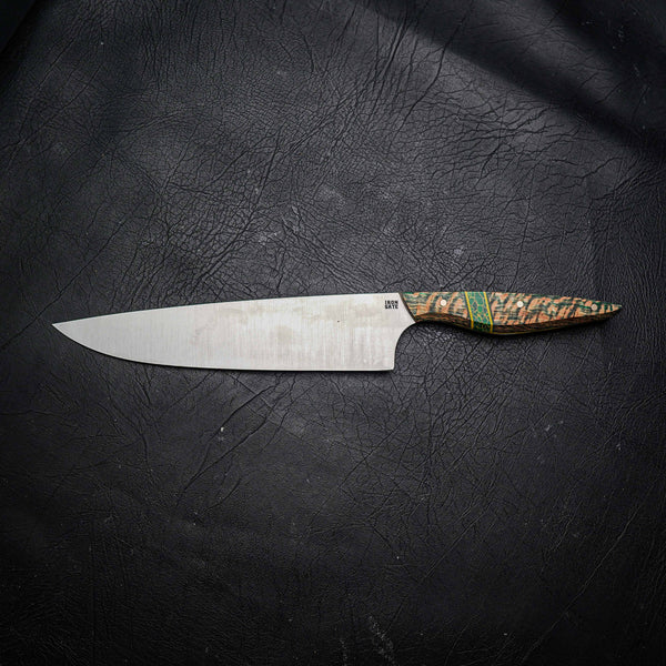 Chef Knife – 12C27 Stainless Steel, Banksia Wood with TruStone Inlay