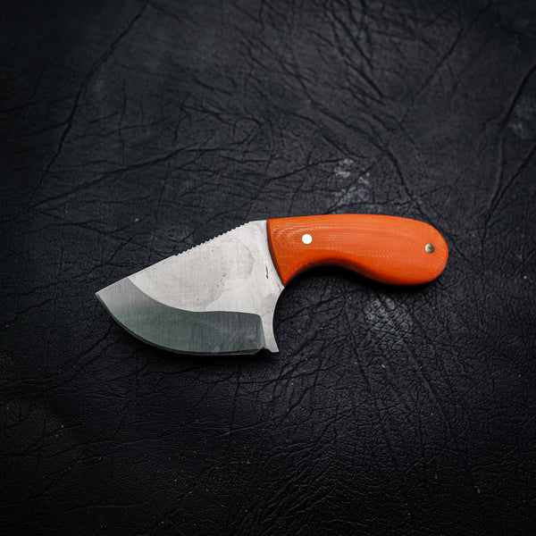 Drop Bear – 440C Stainless Steel, Orange G10 Handle