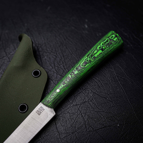 Flexxy Fillet – Stainless Steel, Green Carbon Fiber Handle (300mm)