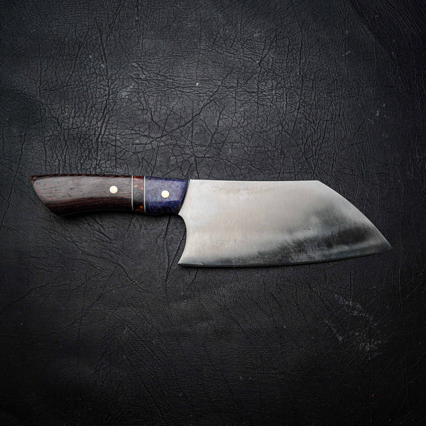 XL Santoku – N690 Stainless Steel, Segmented Dyed & Stabilised Wood Handle (300mm)