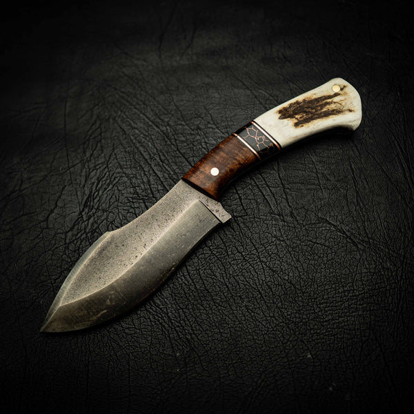 Mini Kukri – Tassie Blackwood, Copper TruStone & Deer Antler