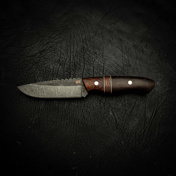 Bushcraft – Stonewashed N690 with Banksia & Wenge