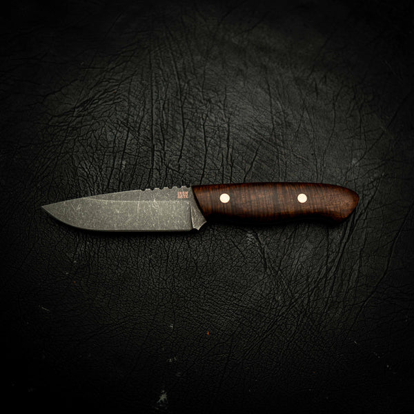 Bushcraft – Stonewashed N690 with Full Gidgee Handle