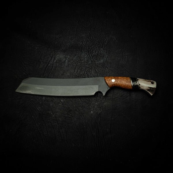 Chopper – Afzelia Xylay, Brass TruStone & Deer Antler
