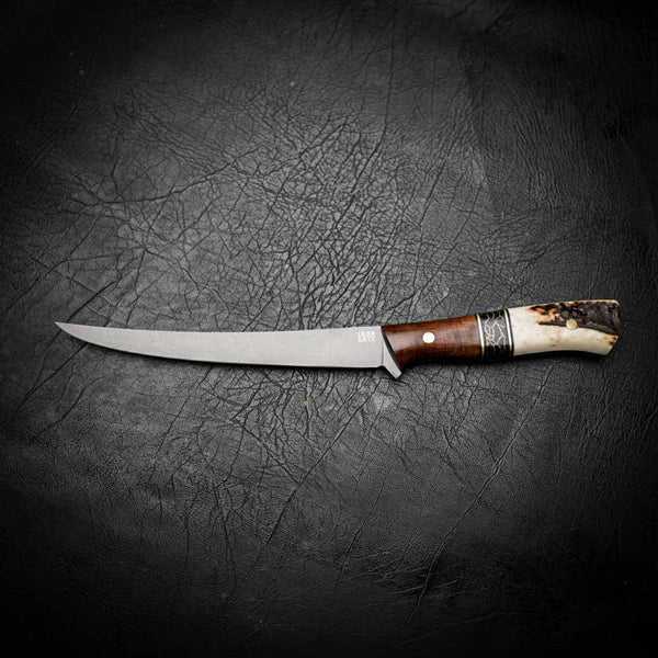 Pre-Order — Mako Fillet/Boning — Tasmanian Blackwood, TruStone & Deer Antler