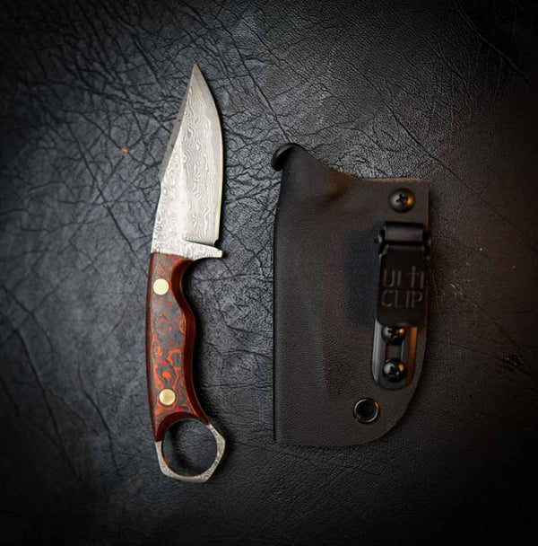 Damascus Mini Hunter — Mars FatCarbon