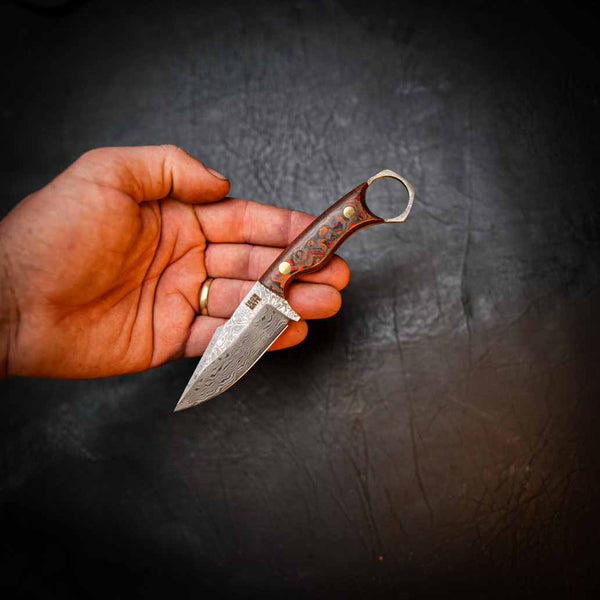 Damascus Mini Hunter — Mars FatCarbon