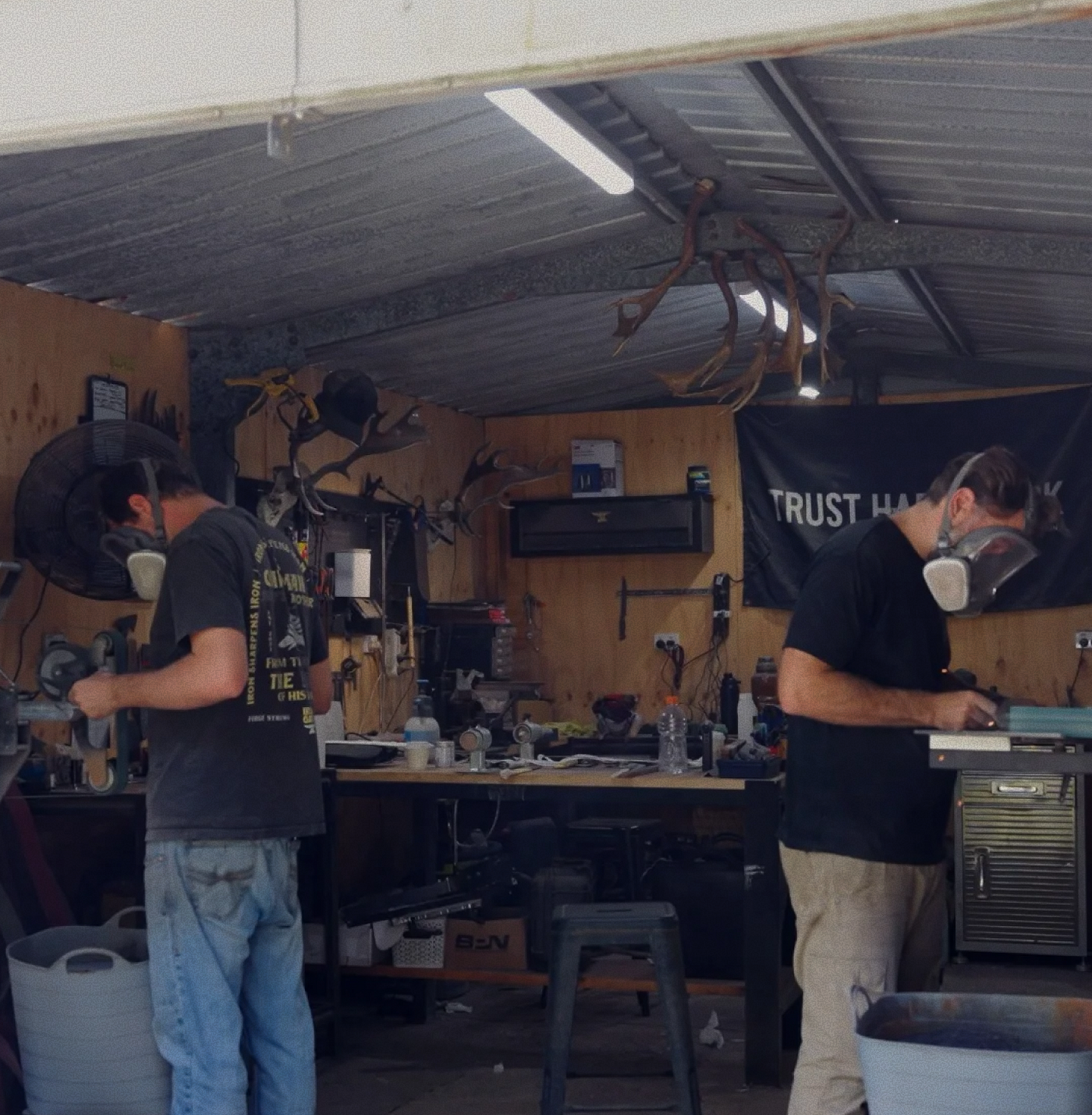 Two mates, too much COVID, and a shed.