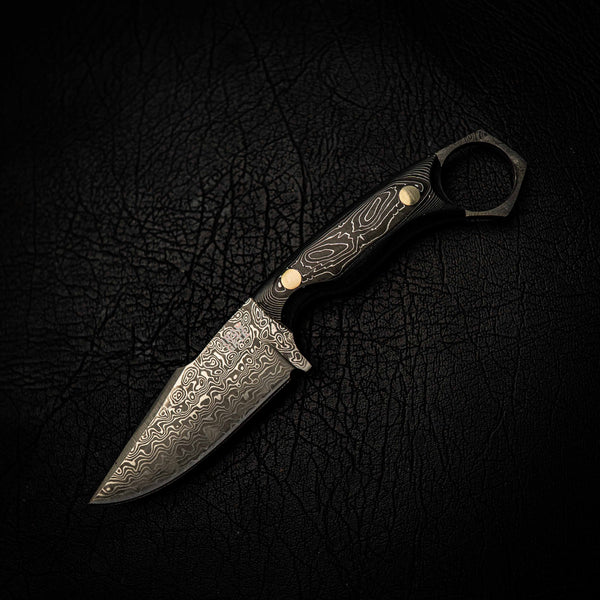 Damascus Mini Hunter – Carbon Fiber & Aluminium