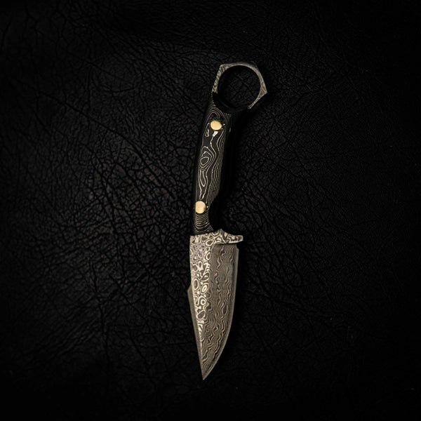 Damascus Mini Hunter – Carbon Fiber & Aluminium