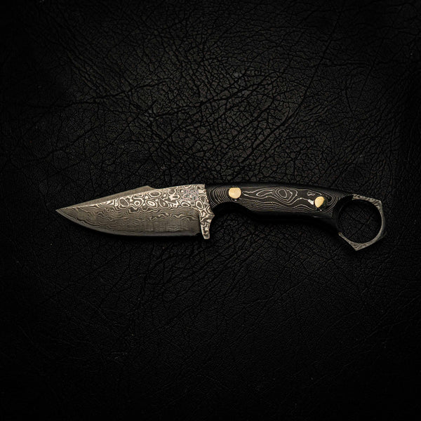 Damascus Mini Hunter – Carbon Fiber & Aluminium