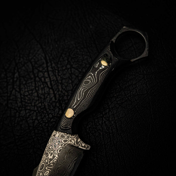 Damascus Mini Hunter – Carbon Fiber & Aluminium