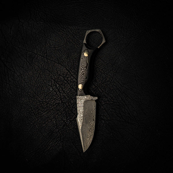 Damascus Mini Hunter – Carbon Fiber & Aluminium