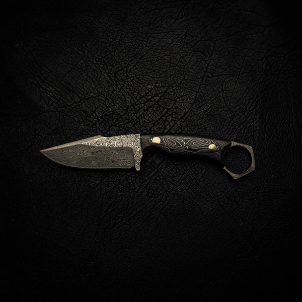 Damascus Mini Hunter – Carbon Fiber & Aluminium