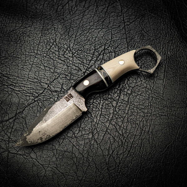 N690 Mini Hunter – African Blackwood, TruStone & Ivory G10
